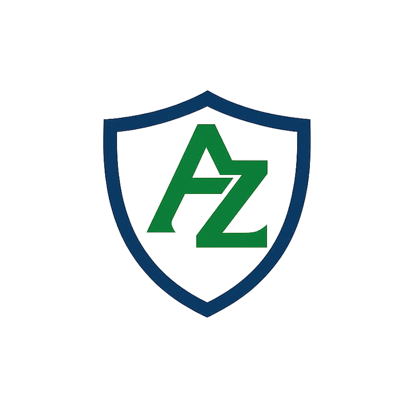 For Alpha Zulu shield logo